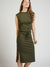Mata Traders Ruched Top in Olive