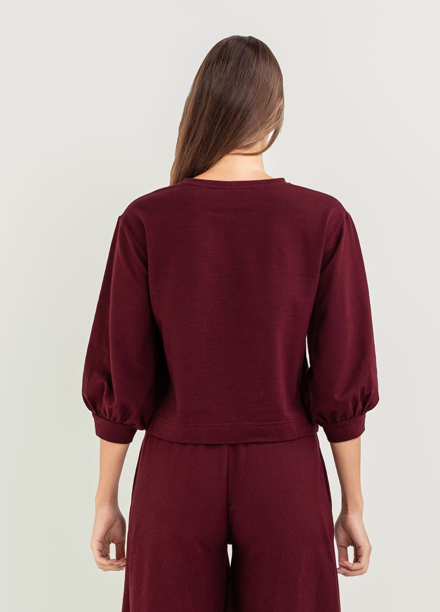 BEL KAZAN Lyra Top in Oxblood