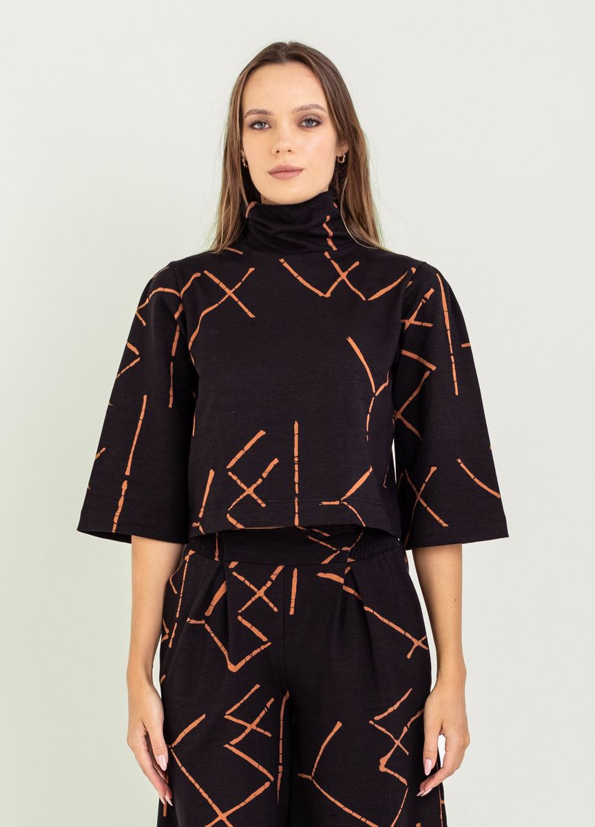 BEL KAZAN Batna Top in Black Stix