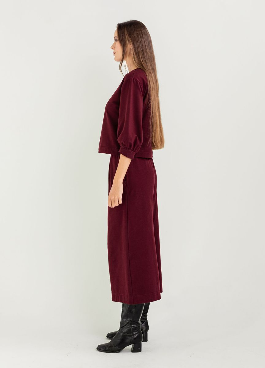 BEL KAZAN Atlas Pant in Oxblood