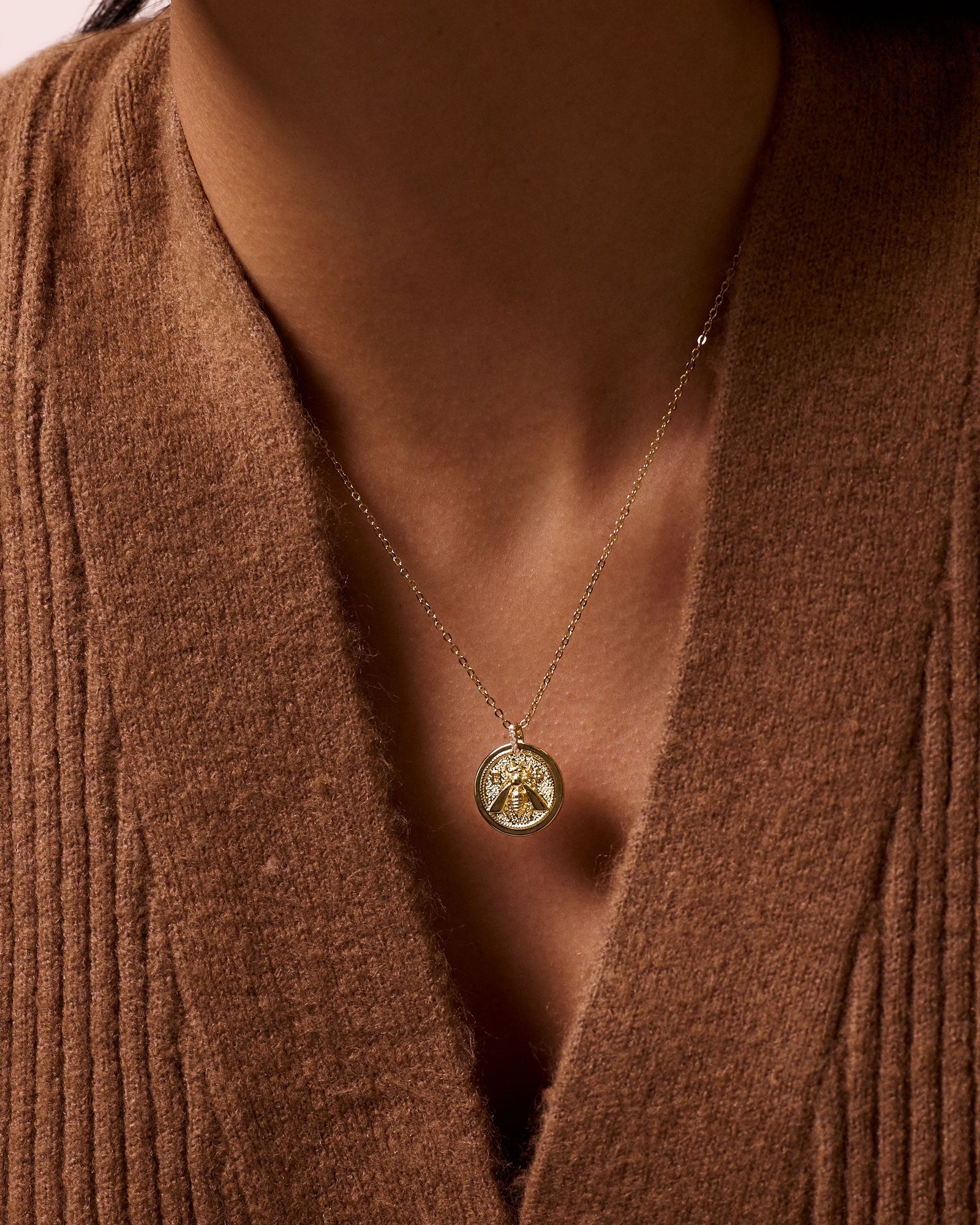 Electric Picks Honey Bee Necklace