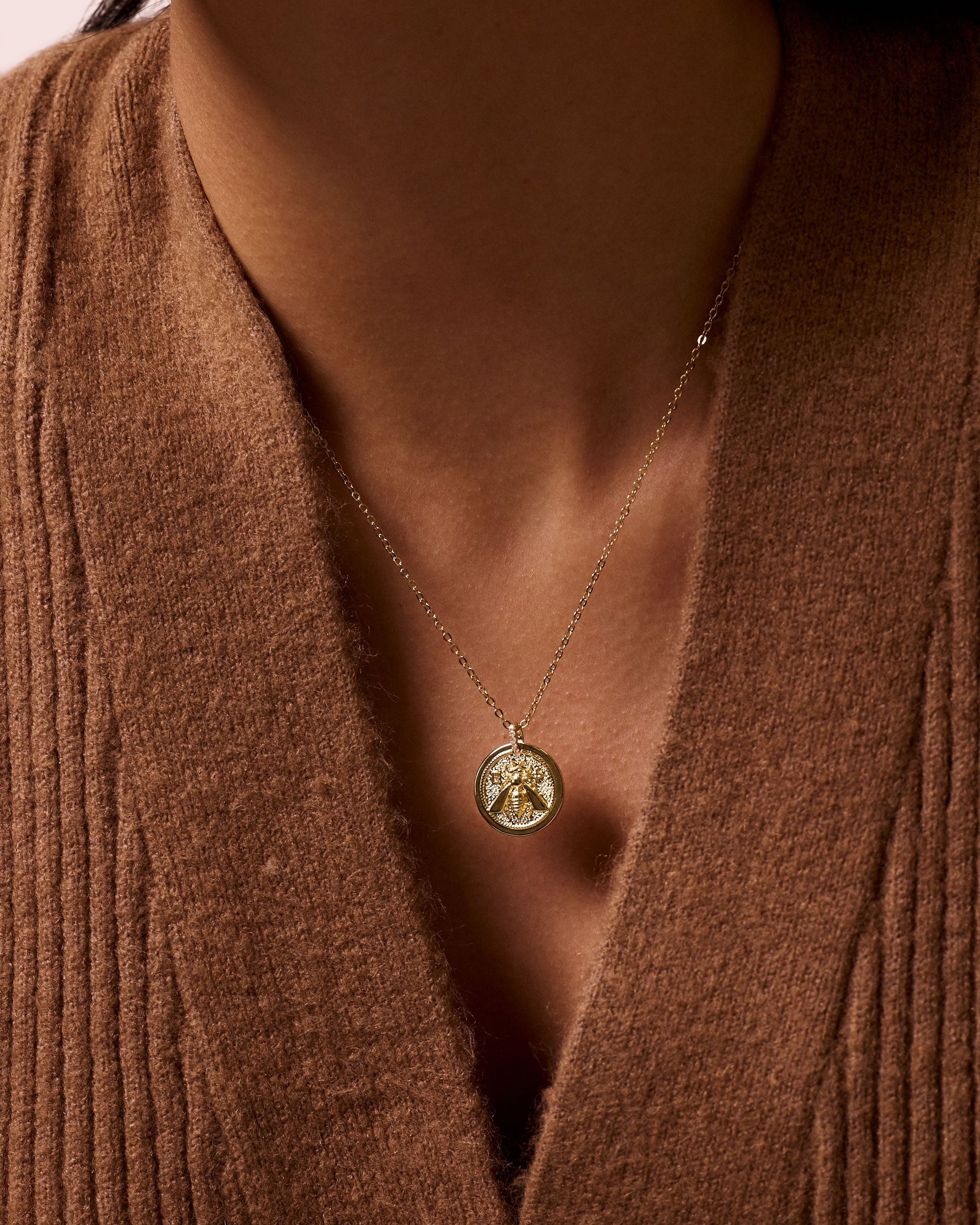 Electric Picks Honey Bee Necklace