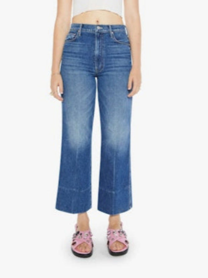 Mother The Maven Wide Hem Ankle in Rags to Riches