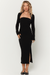 PROJECT SOCIAL T Allora Strapless Rib Dress Black