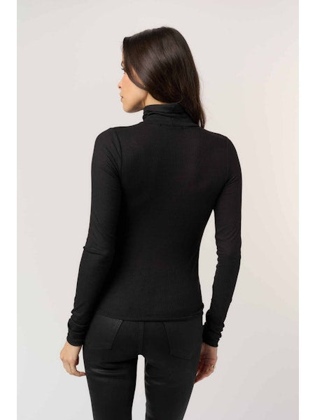 PROJECT SOCIAL T Olive Long Sleeve Rib Turtleneck