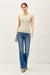 NYLAND Blaire Striped Scoop Neck Tank Olive