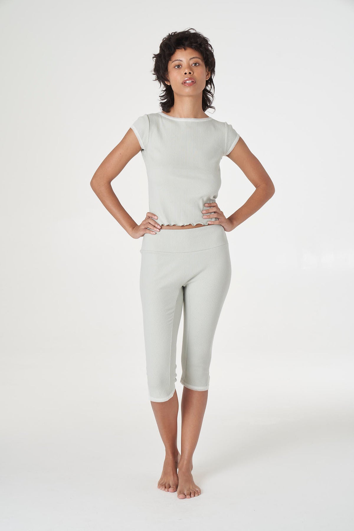 Find Me Now Ribbed Short Sleeve Tee