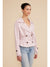 Lucy Paris Estelle Cropped Trench Light Pink