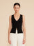 Lucy Paris Eris Knit Vest Black