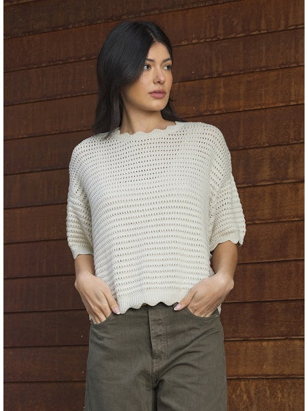 Stitches & Stripes Izzy Top Clay