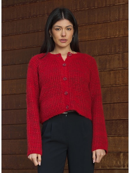 Stitches & Stripes Jane Cardigan Crimson