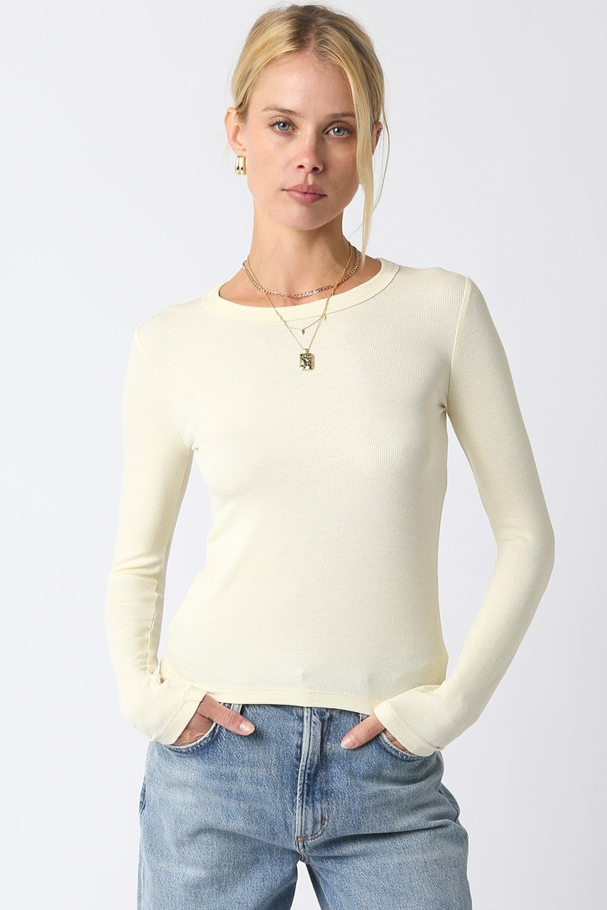NYLAND Gaelle Long Sleeve Tee French Vanilla
