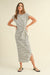 NYLAND Percy Stripe Pattern Knot Detail Dress