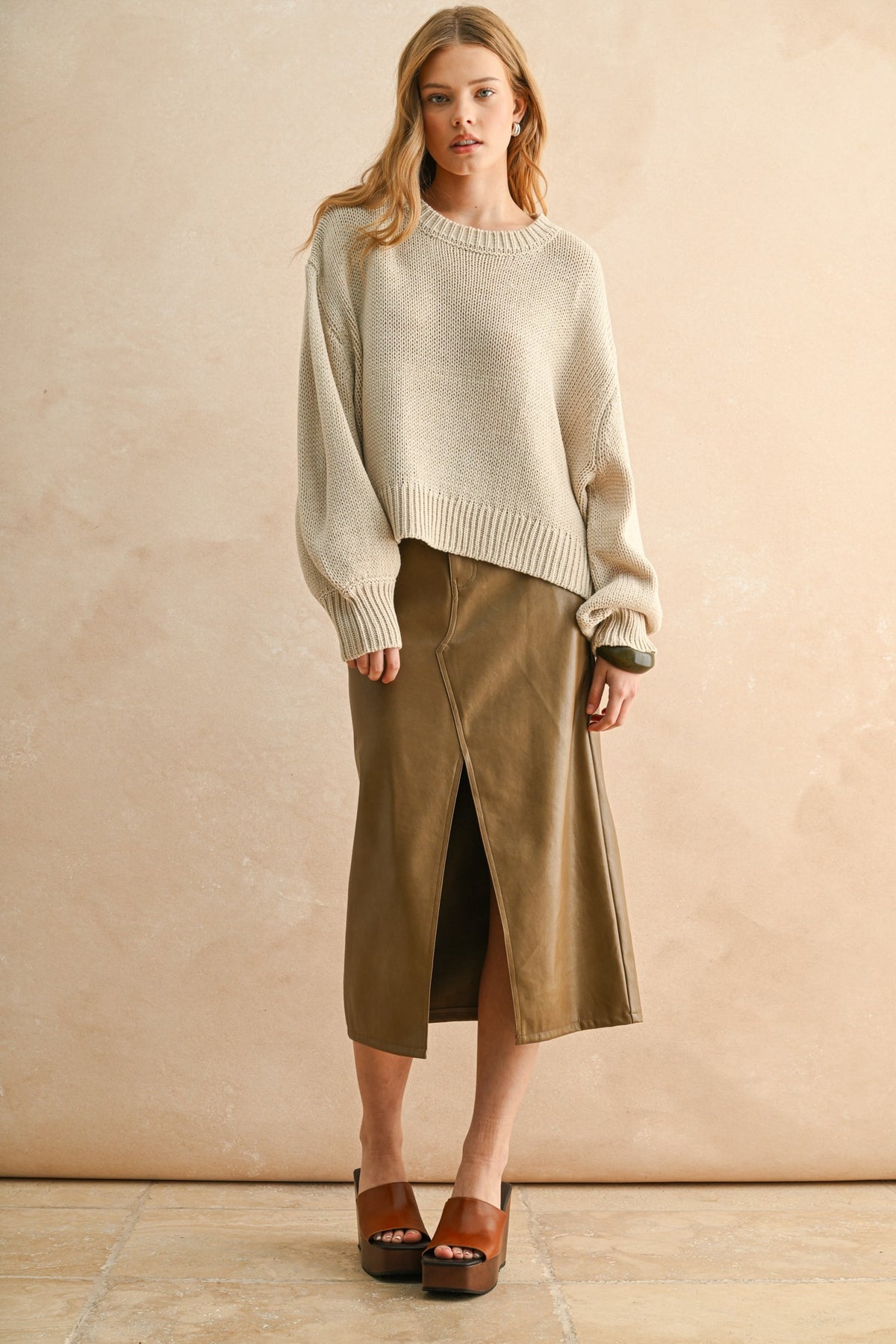 NYLAND Tula Balloon Sleeve Sweater Top