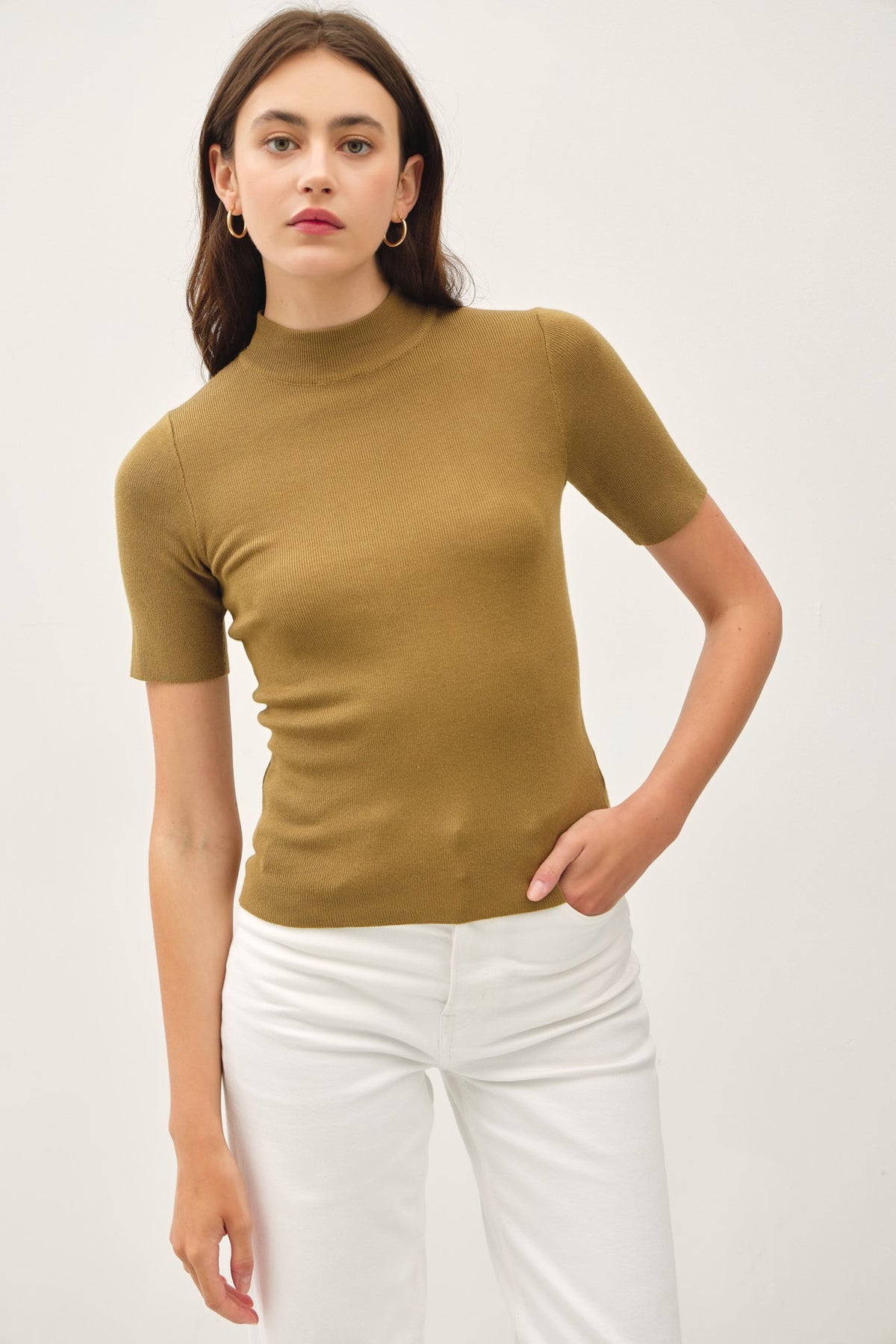 NYLAND Mable S/S Ribbed Sweater