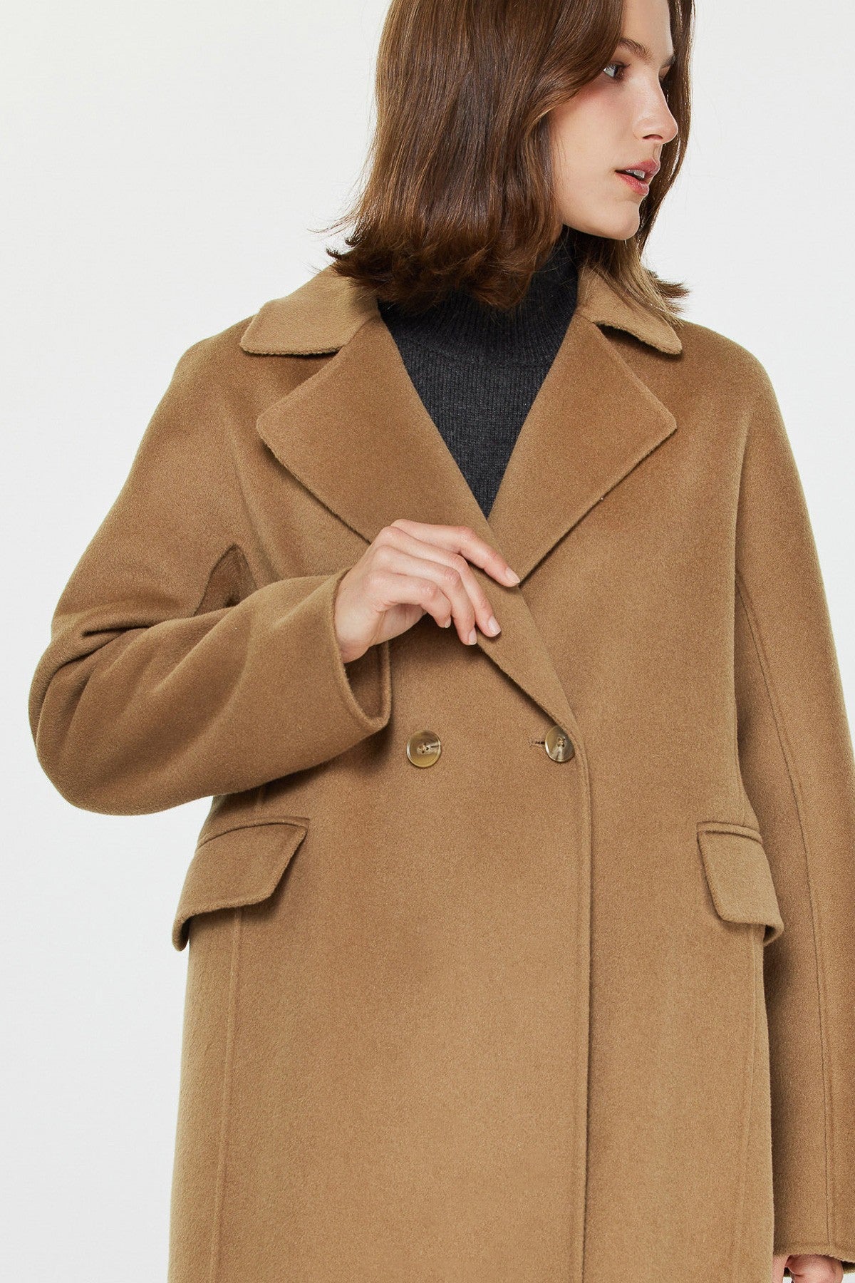 NYLAND Damaris Long Double Breasted Coat