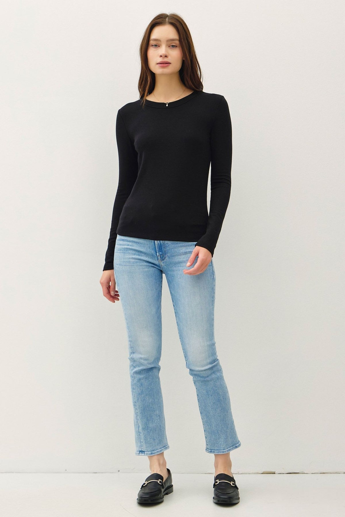 NYLAND Elisa Round Neck L/S Knit Top