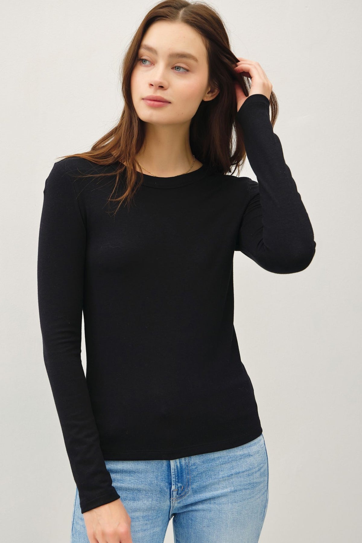 NYLAND Elisa Round Neck L/S Knit Top