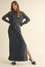 NYLAND Makenzie Satin Slip Dress w/ Crochet Top