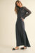 NYLAND Makenzie Satin Slip Dress w/ Crochet Top