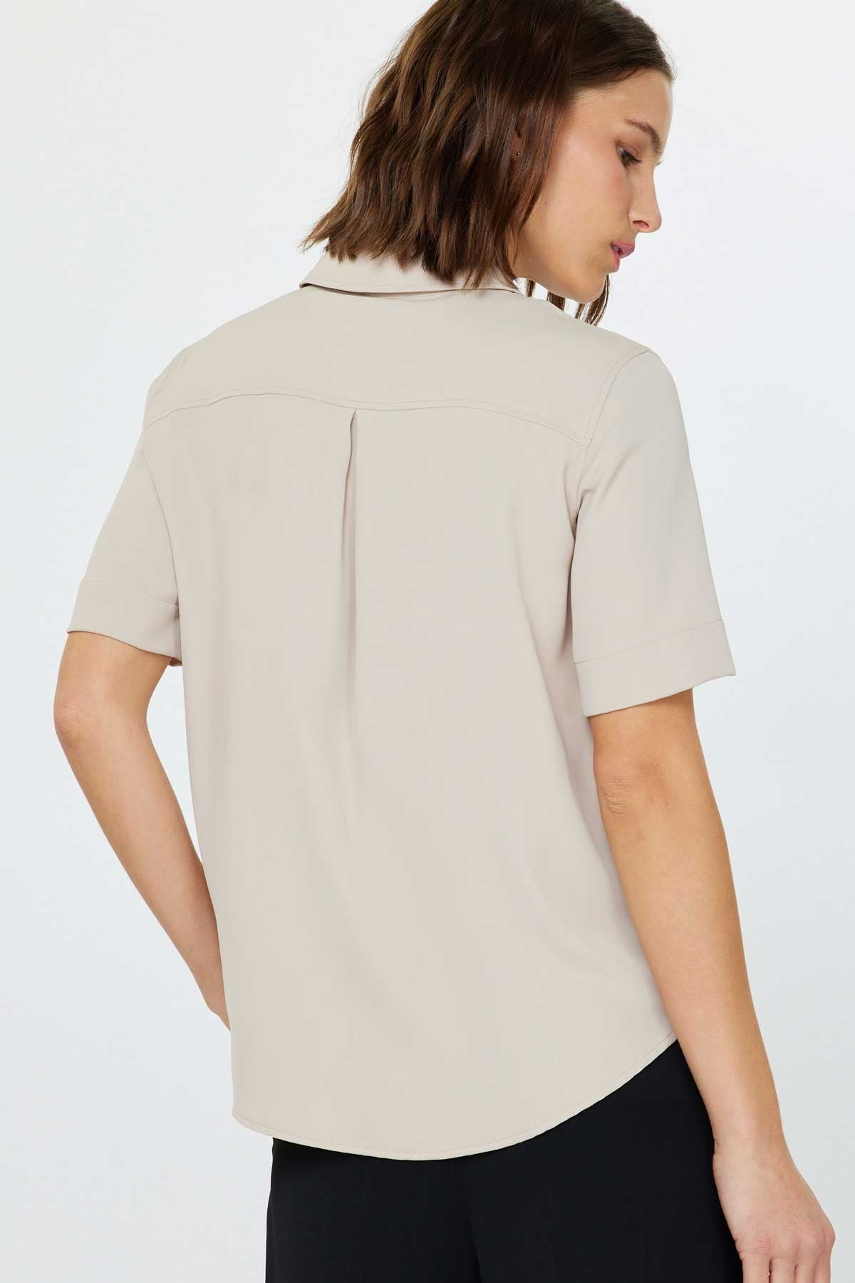 NYLAND Delore Half Sleeve Button Down Shirt