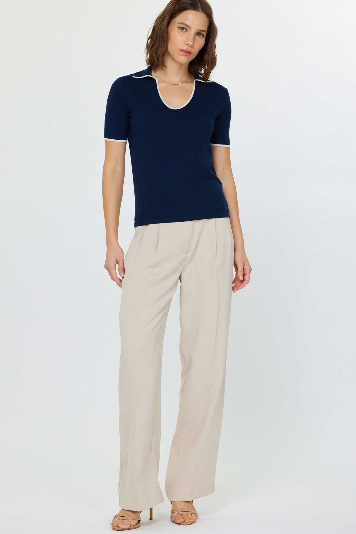 NYLAND Dion U-Neck Polo Sweater