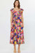 Gild Brielle Floral Printed Flutter Sleeve Midi Dress