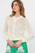 NYLAND Evaine Long Sleeve 5-Button Cardigan Ivory
