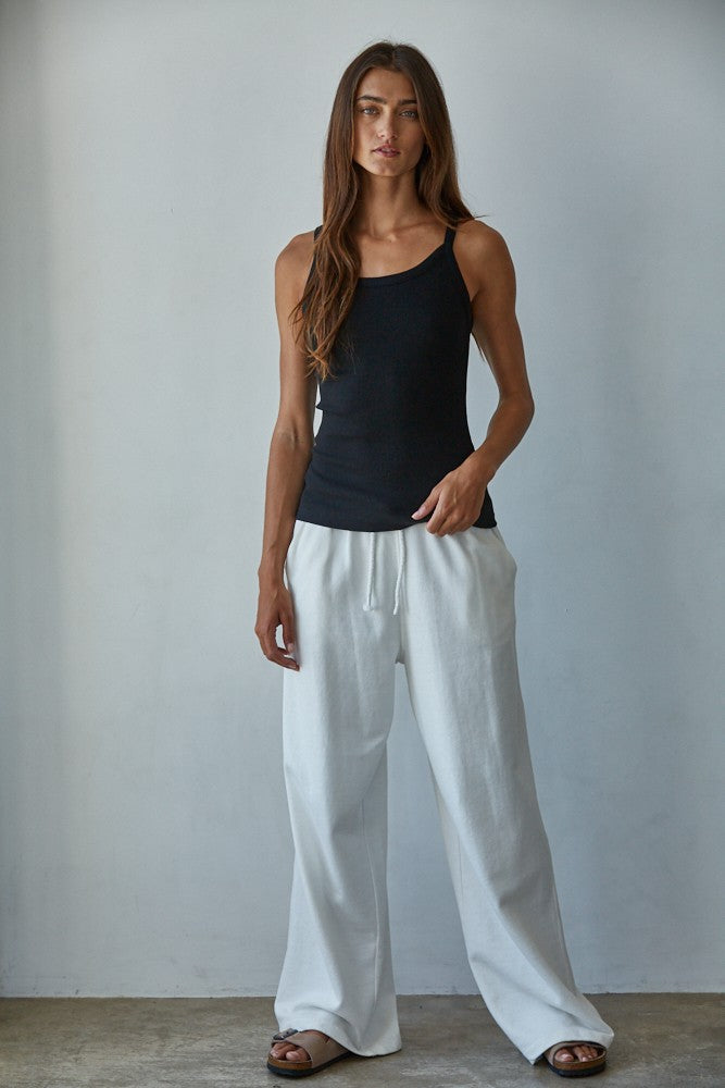 DEON Dorinda Everyday Ribbed Tank Knit Black