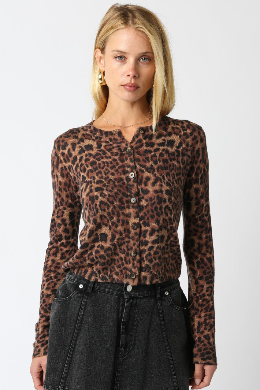NYLAND Christine Leopard Knit Top