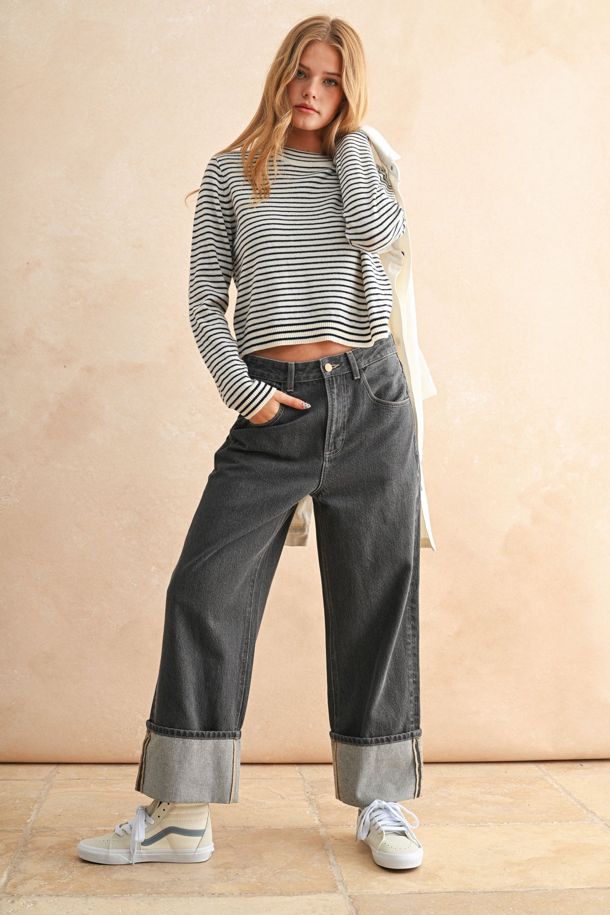 NYLAND Desdemona Striped Sweater Top