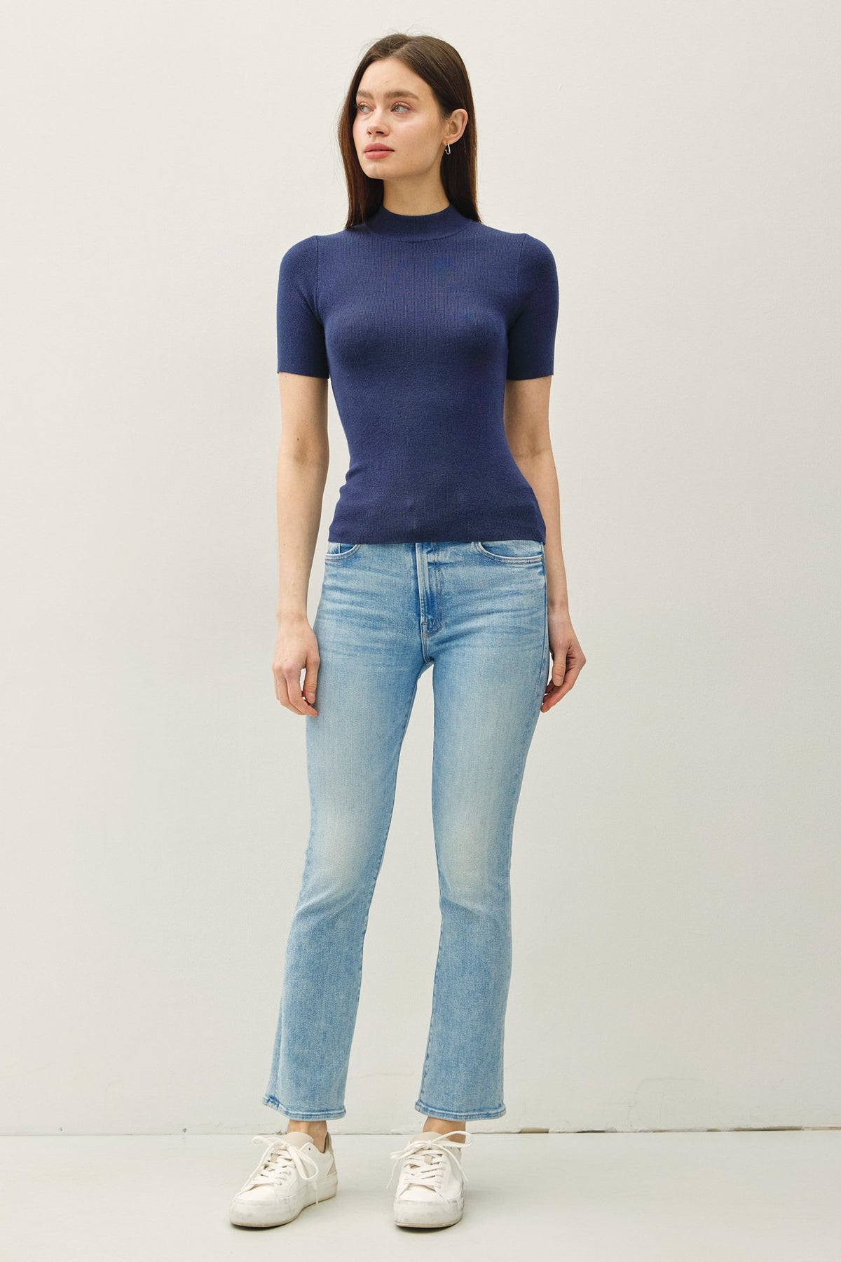 NYLAND Mable S/S Ribbed Sweater