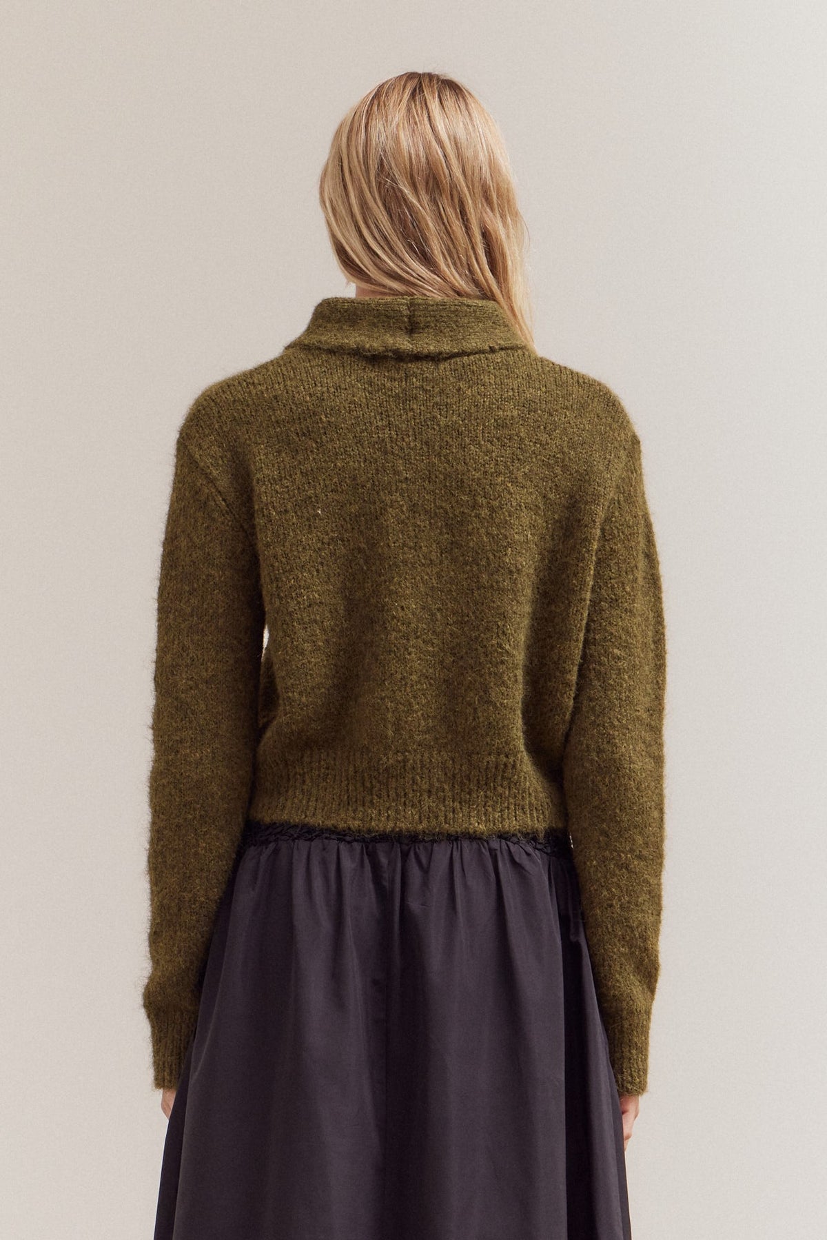 NYLAND Shiri Button Up Collar Neck Cardigan