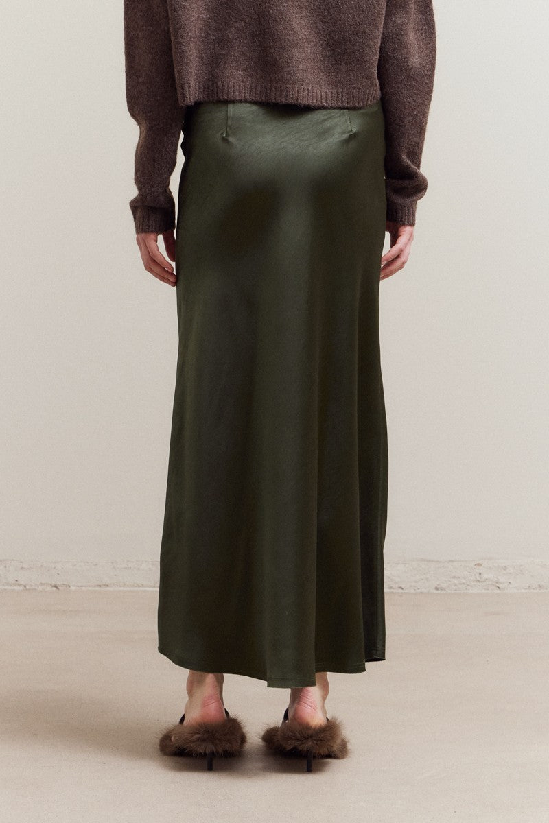 NYLAND Suvi Mermaid Fit Long Satin Skirt