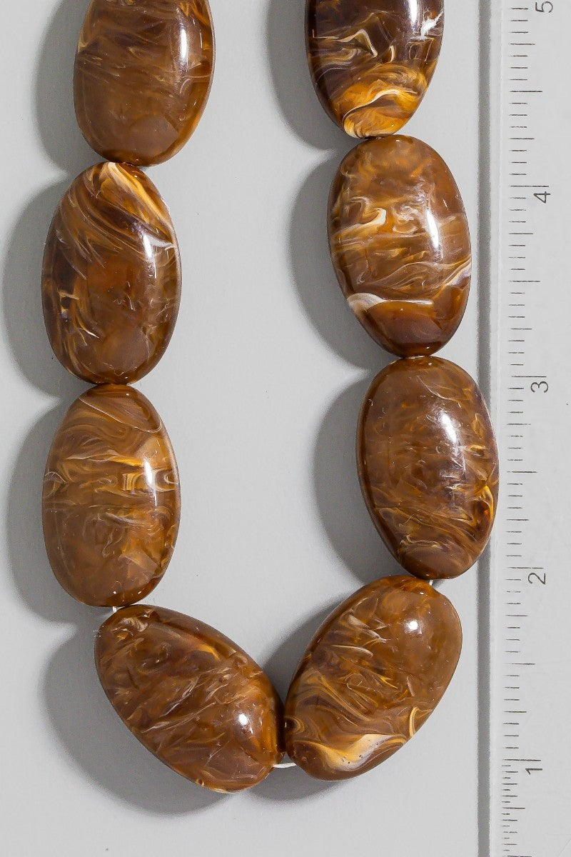 DEON Faye Oval Beads Necklace