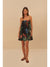 Farm Rio Midnight Macaw Fiesta Black Sleeveless Mini Dress