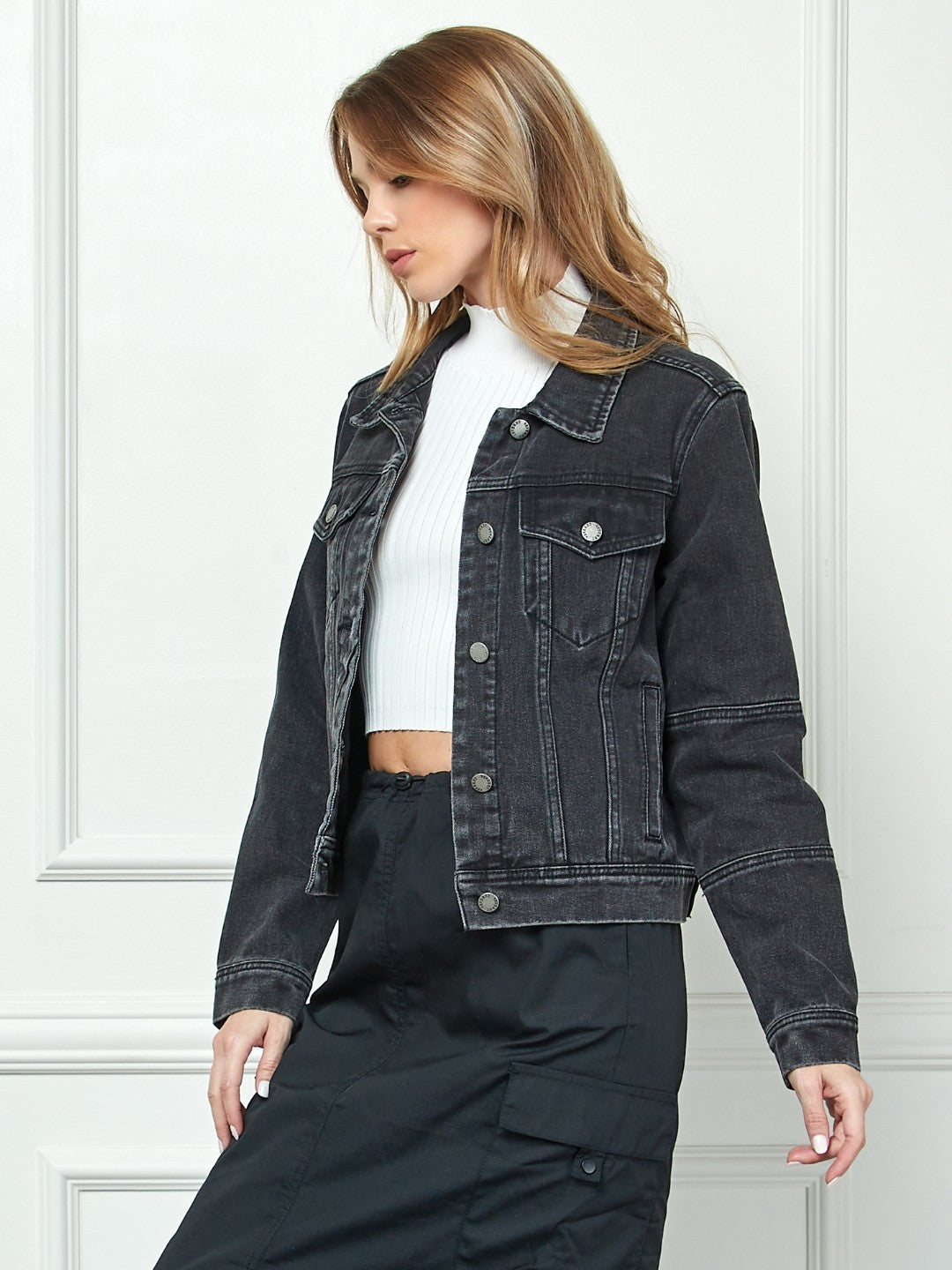 NYLAND Vayda Cropped Denim Jacket