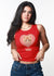 GIRL DANGEROUS Smitten Tank Red