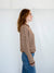 Things Between Piper Cardigan - Mini Striped Brown