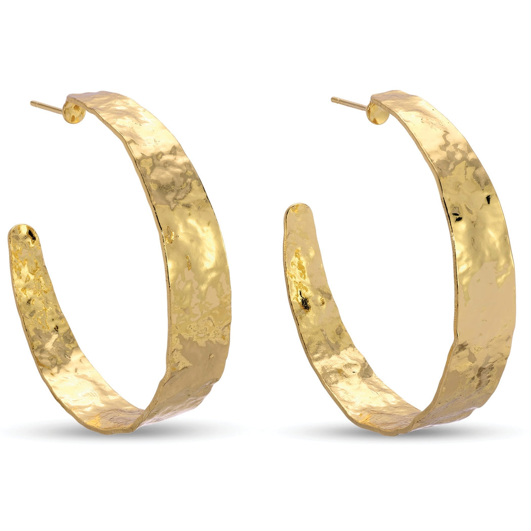 Splendid Iris Perfectly Gilded Hoops Large Gold