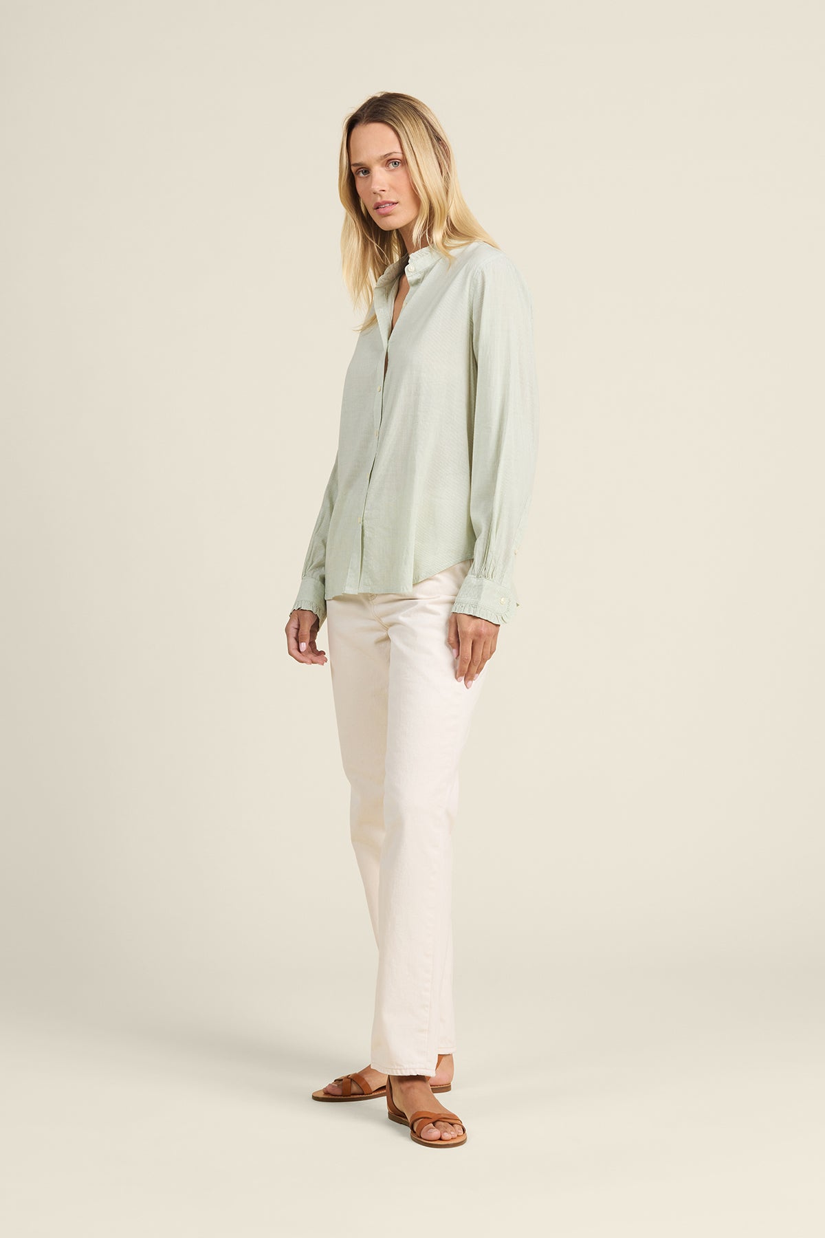 Birds of Paradis by Trovata Rumi Blouse Hushed Meadow