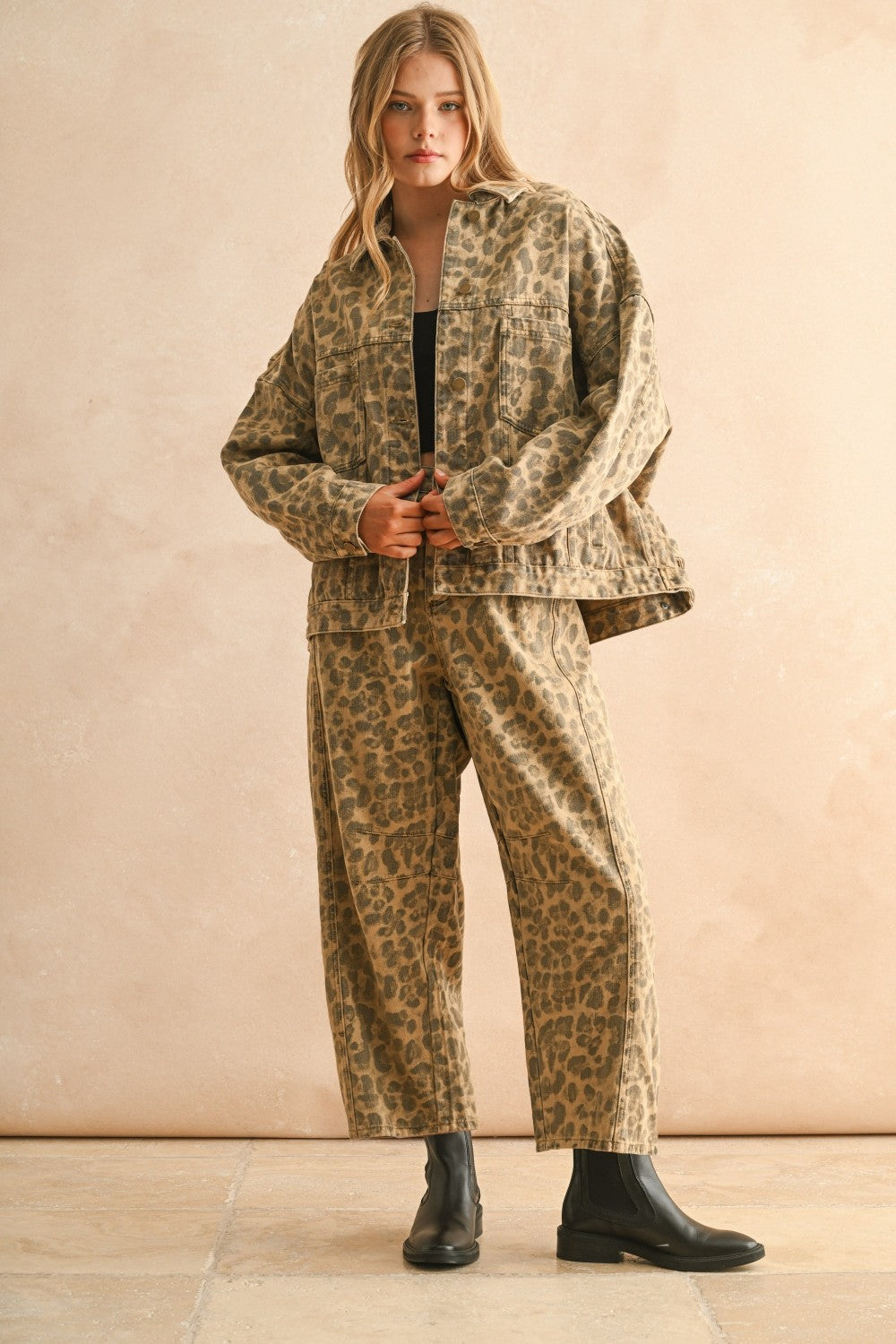 NYLAND Doretha Leopard Printed Jacket