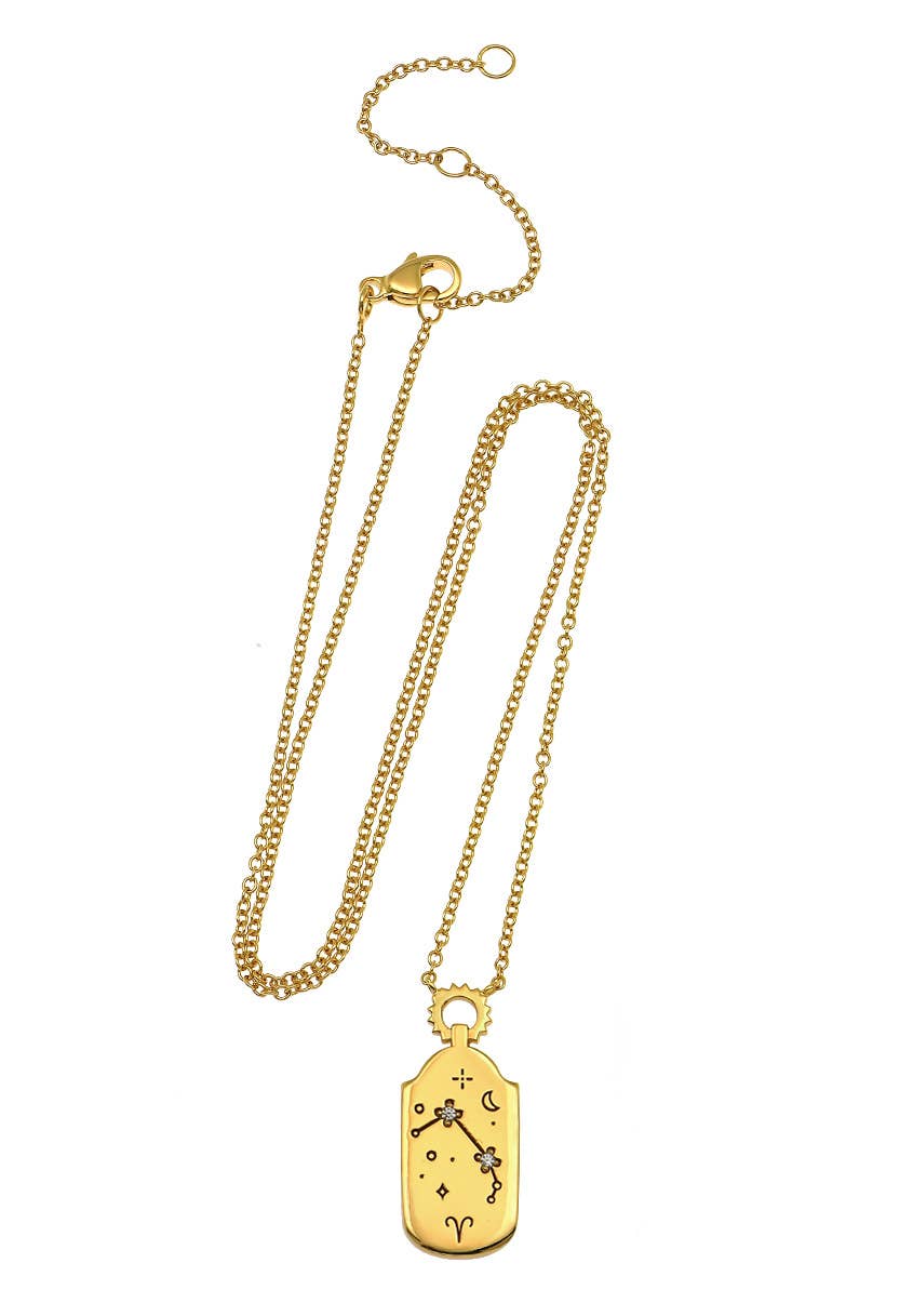 The Land of Salt Zodiac Charm Necklace