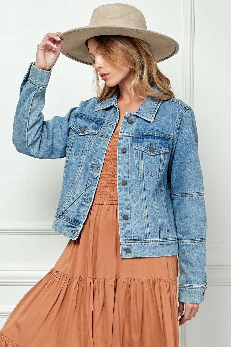NYLAND Vayda Cropped Denim Jacket