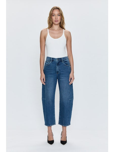 PISTOLA Eli High Rise Barrel Jean in Augustus