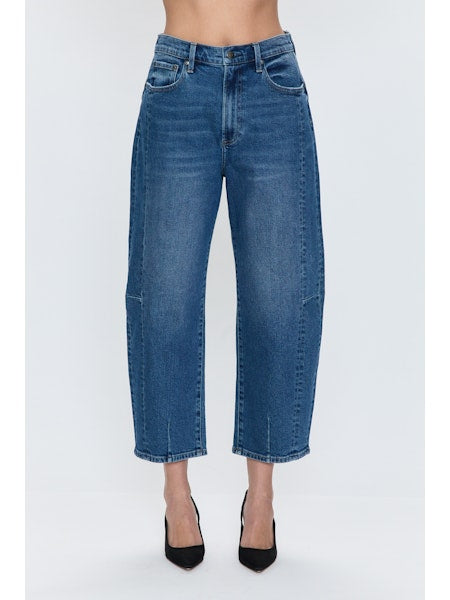 PISTOLA Eli High Rise Barrel Jean in Augustus