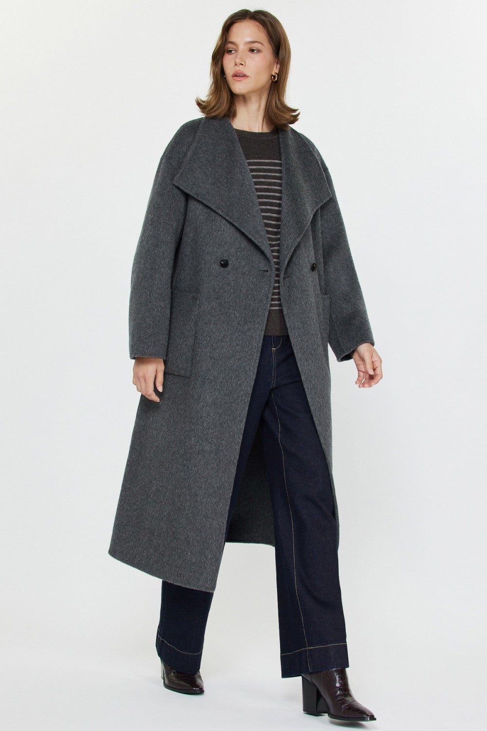 NYLAND Dulcimer Handmade Wool Long Coat