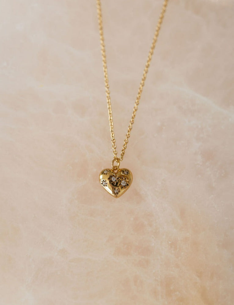 The Land of Salt Heart Amulet Necklace