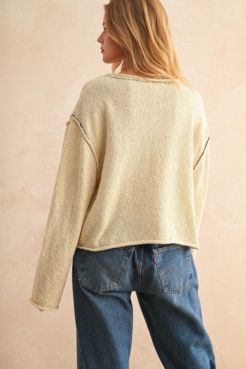 NYLAND Taleah Light Weight Stitch Contrasted Sweater