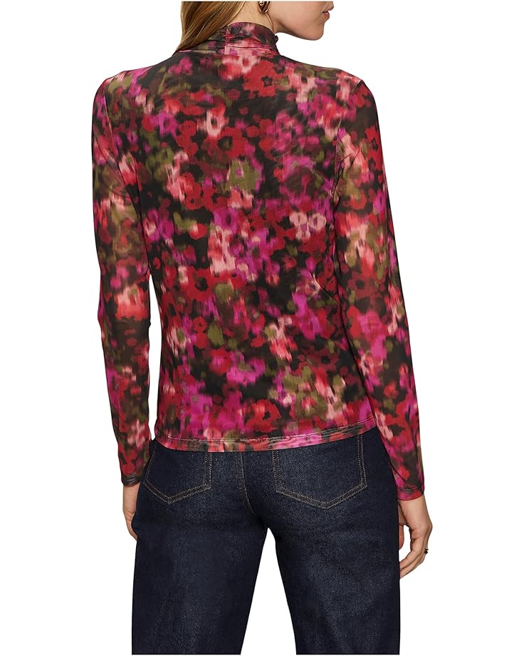 Sanctuary Long Sleeve Mesh Mock